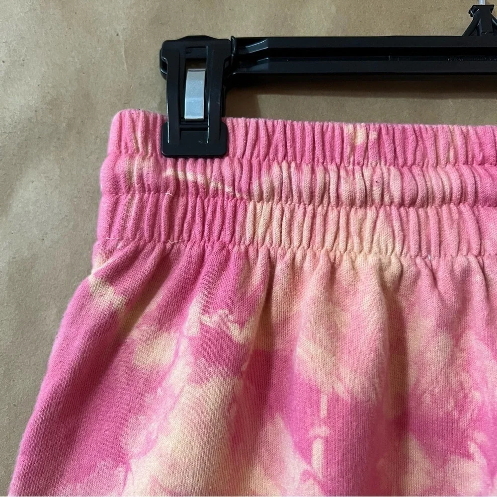Frankies Bikinis Burl Sweatshort Sherbet Tie Dye High Rise Pull-On Shorts Size M